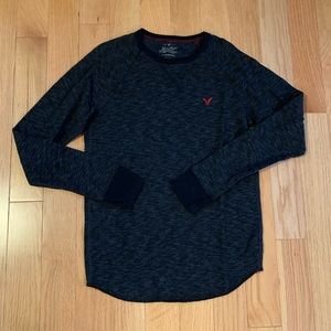 American Eagle Mens Heathered Long sleeve